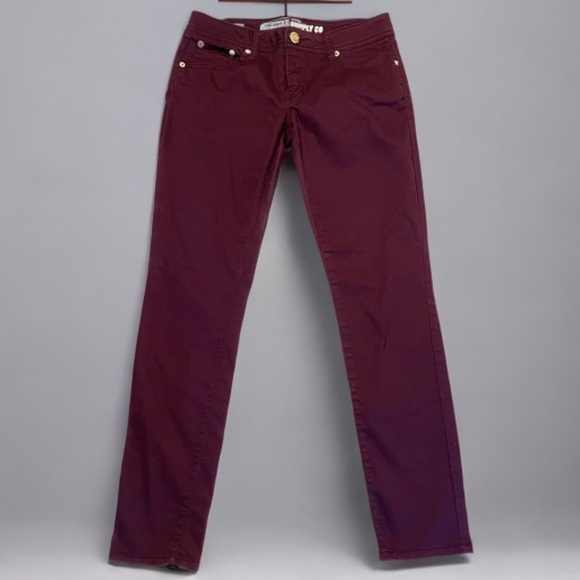 Mossimo skinny jeans wine/burgundy - Picture 1 of 7